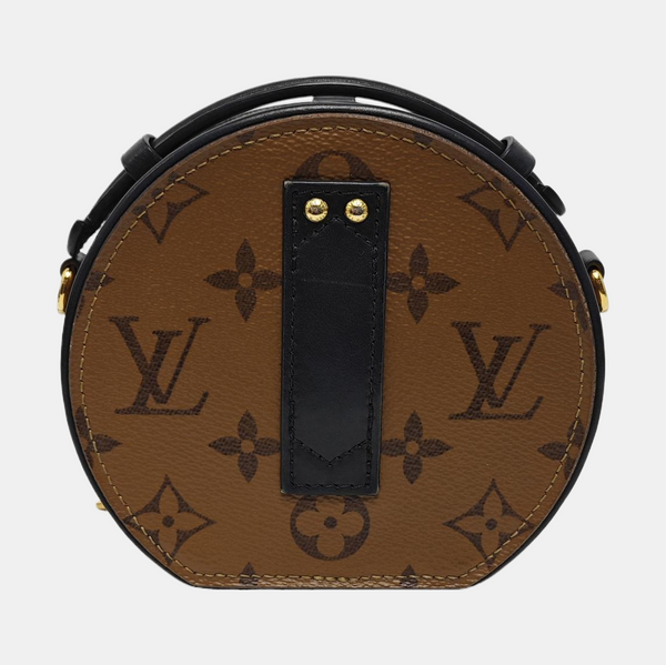 BOITE CHAPEAU Mini Monogram Coated Canvas Brown