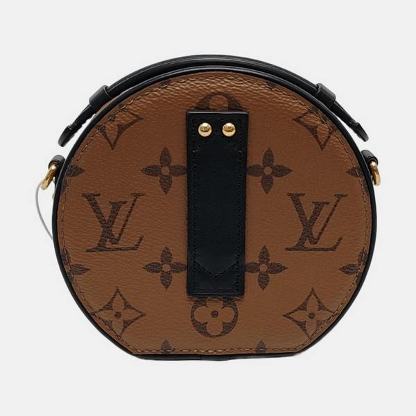 BOITE CHAPEAU Mini Monogram Coated Canvas Brown