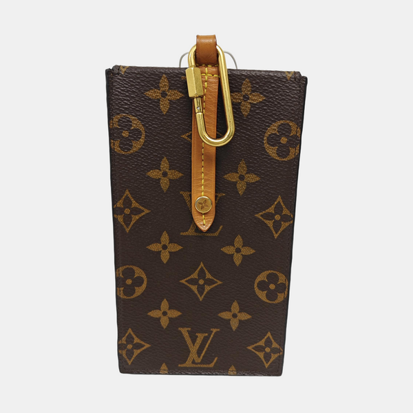 Monogram Coated Canvas Top Handle Bag Brown