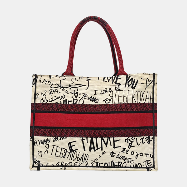 Book Tote Medium Canvas Multicolor