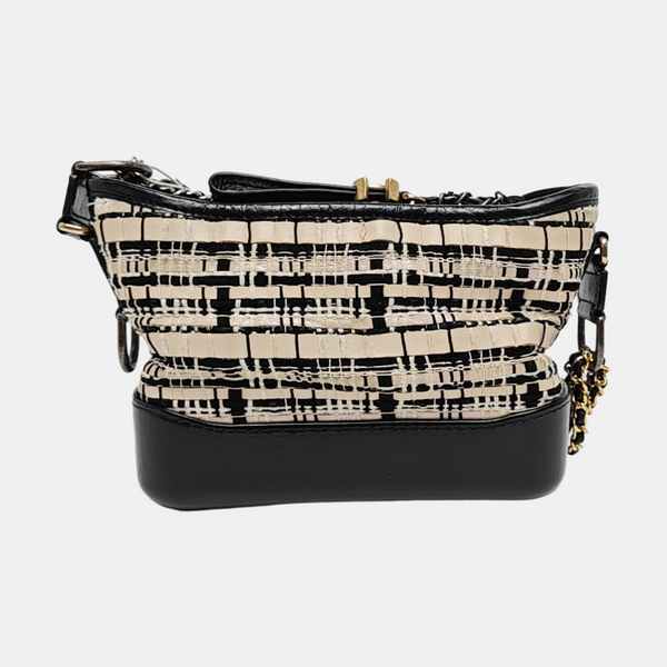 Authenticated pre-owned GABRIELLE Small Wool Beige - Crossbody Bag at Looply
