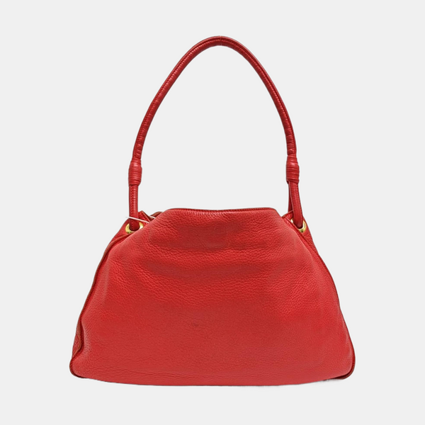 Lambskin Shoulder Bag Red