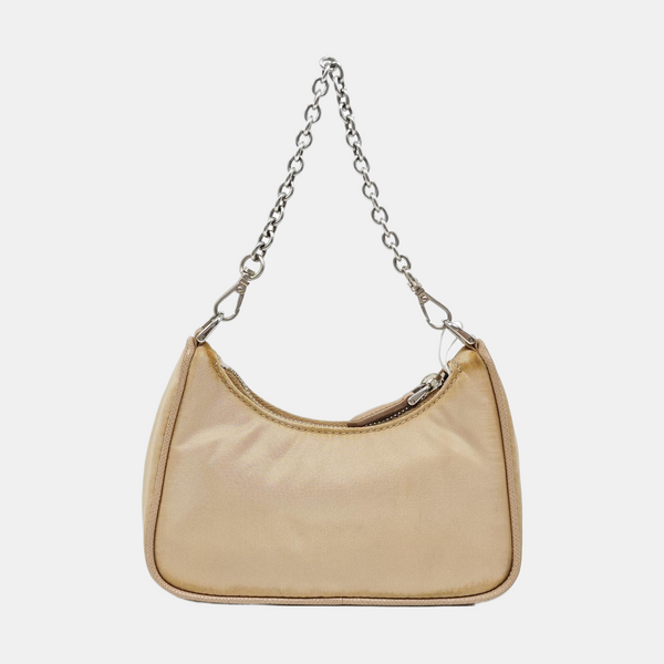 Authenticated pre-owned Re-Edition Nylon Beige - Shoulder Bag at Looply