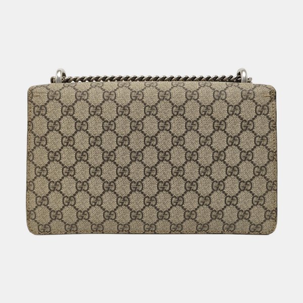Dionysus Small Monogram Coated Canvas Black