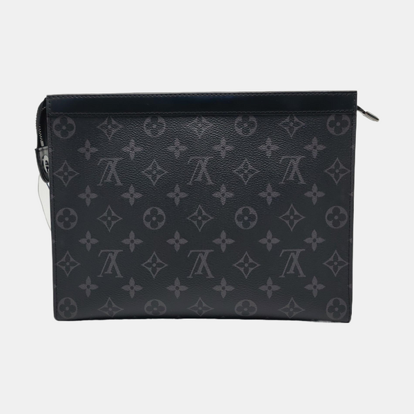 Pochette Voyag MM Monogram Coated Canvas Black
