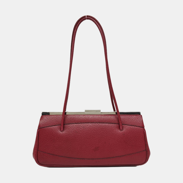Calfskin Top Handle Bag Red
