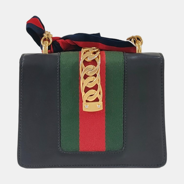 Sylvie Mini Calfskin Black