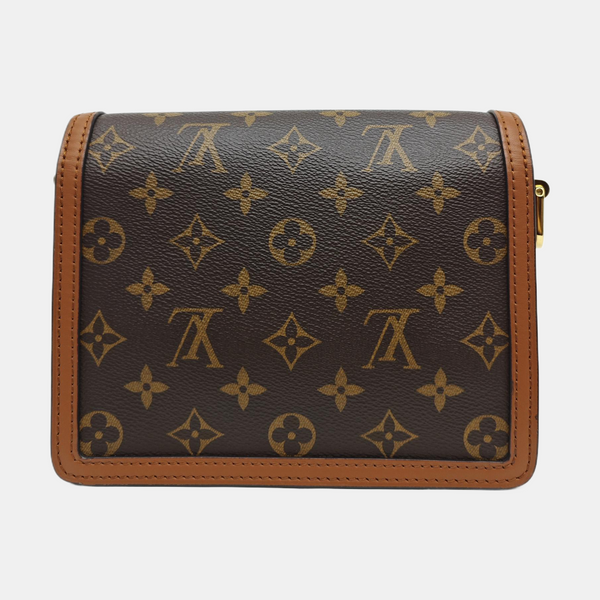 DAUPHINE Mini Monogram Coated Canvas Brown