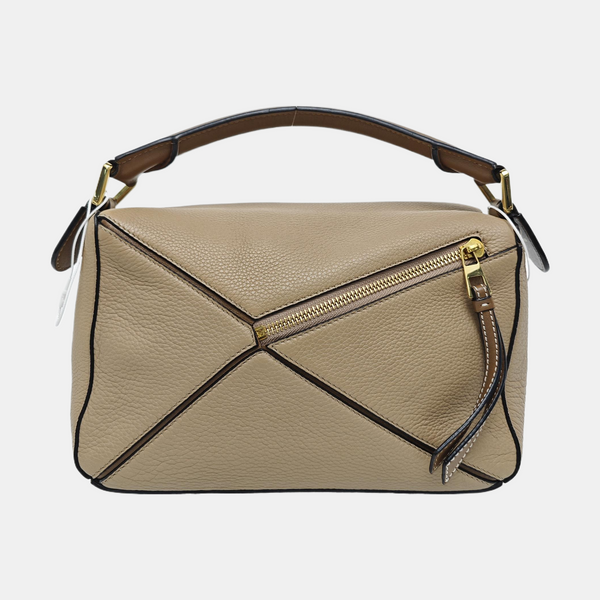 Puzzle Small Calfskin Beige