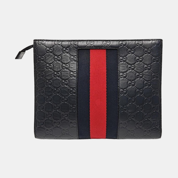 Signature Monogram Calfskin Blue