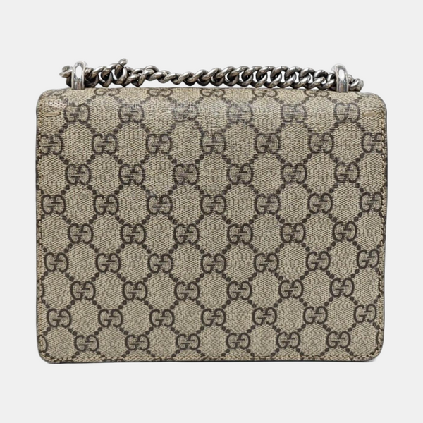 Dionysus Mini Monogram Coated Canvas Beige