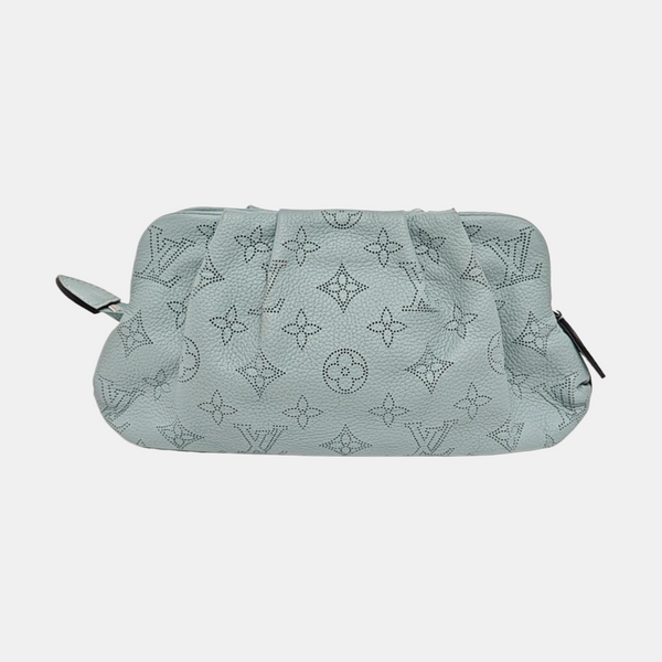 SCALA Mini Monogram Calfskin Blue