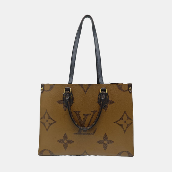 ONTHEGO MM Monogram Coated Canvas Brown