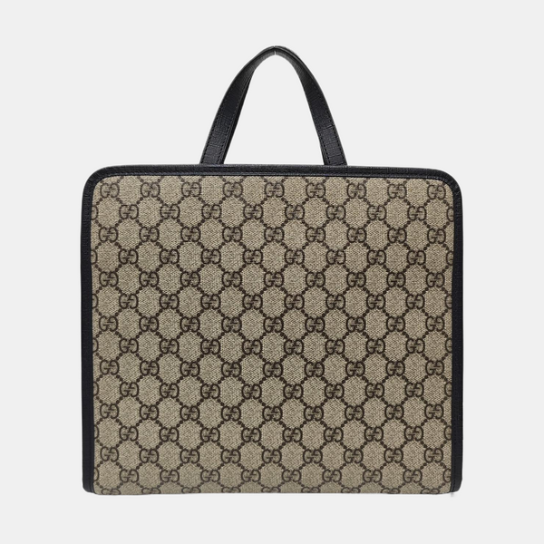 Children’s GG Bucket Monogram Coated Canvas Beige