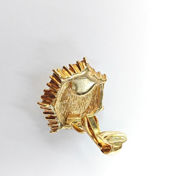 Metal Gold Clip On Earrings