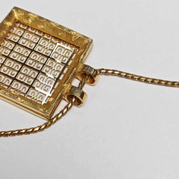 4G Logo Metal Gold Necklace