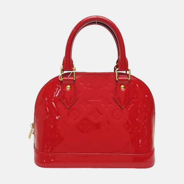 ALMA BB Monogram Patent Leather Red