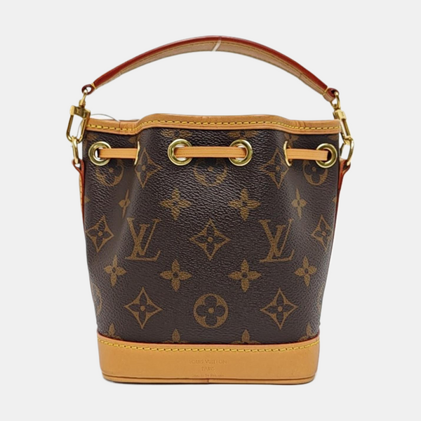 NOÉ Nano Monogram Coated Canvas Brown