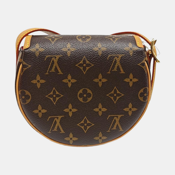 TAMBOURINE Monogram Coated Canvas Brown
