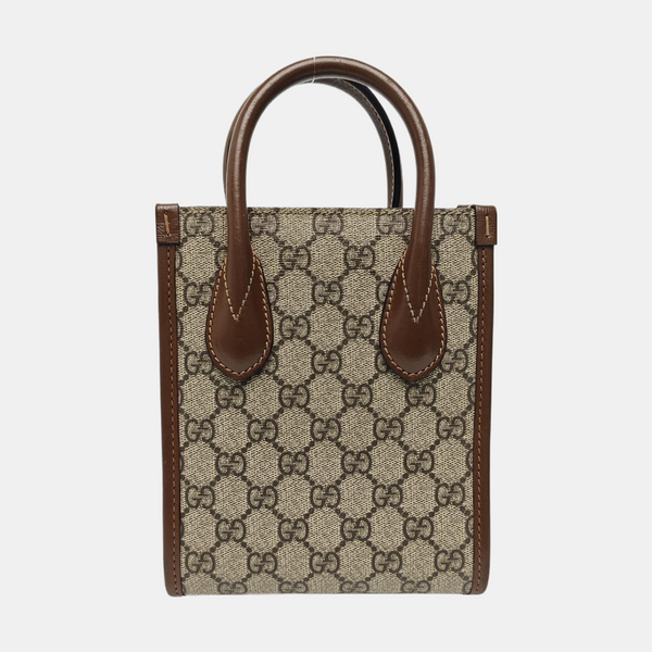 Retro Mini Monogram Coated Canvas Beige
