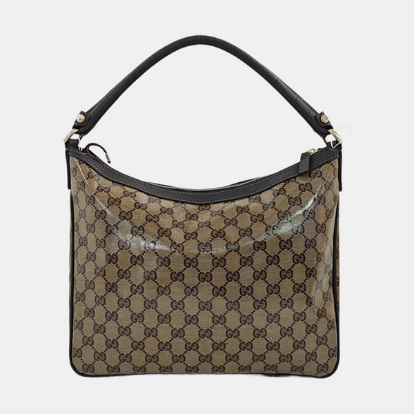 Monogram Coated Canvas Shoulder Bag Brown
