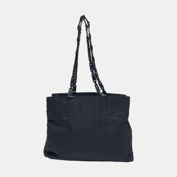 Nylon Tote Bag Blue