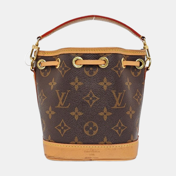 NOÉ Nano Monogram Coated Canvas Brown