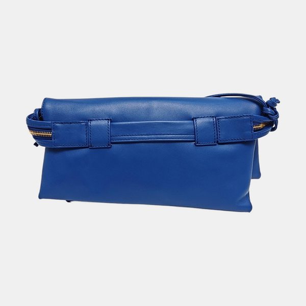 Calfskin Shoulder Bag Blue