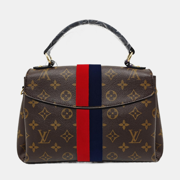 GEORGES BB Monogram Coated Canvas Brown