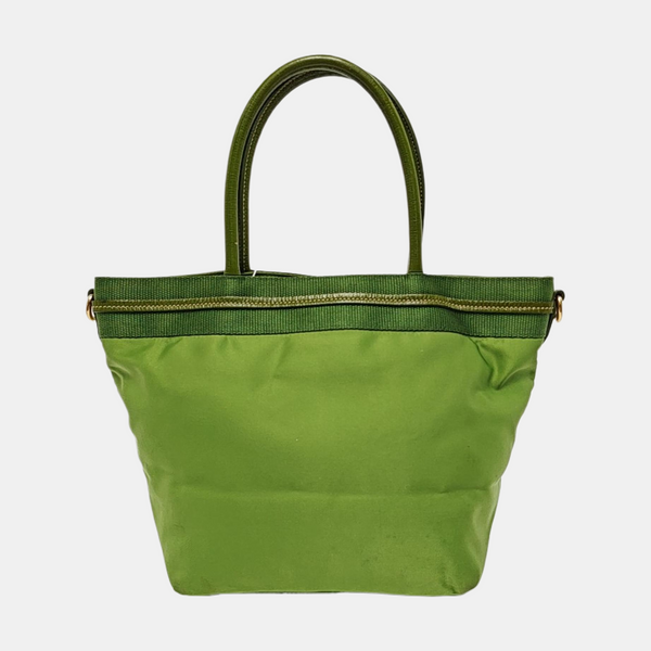 Nylon Tote Bag Green