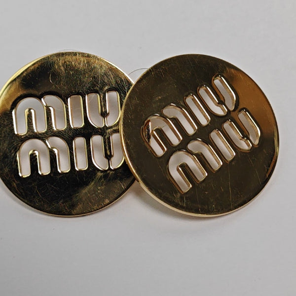 Metal Gold Stud Earrings