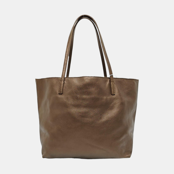 Calfskin Shoulder Bag Beige