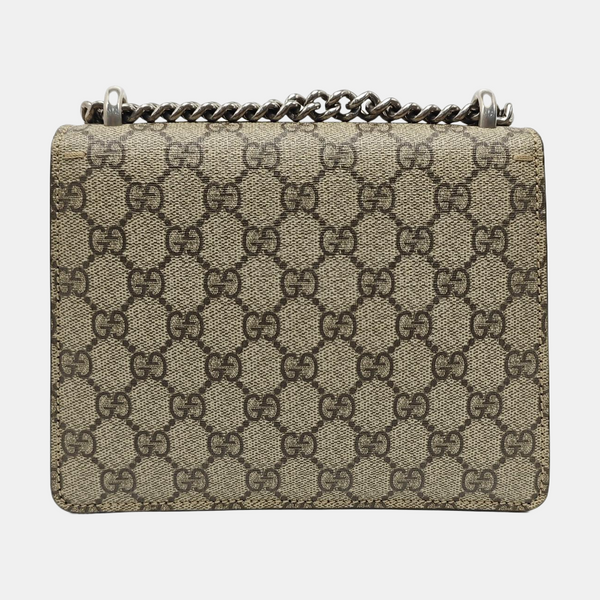 Dionysus Mini Monogram Coated Canvas Beige