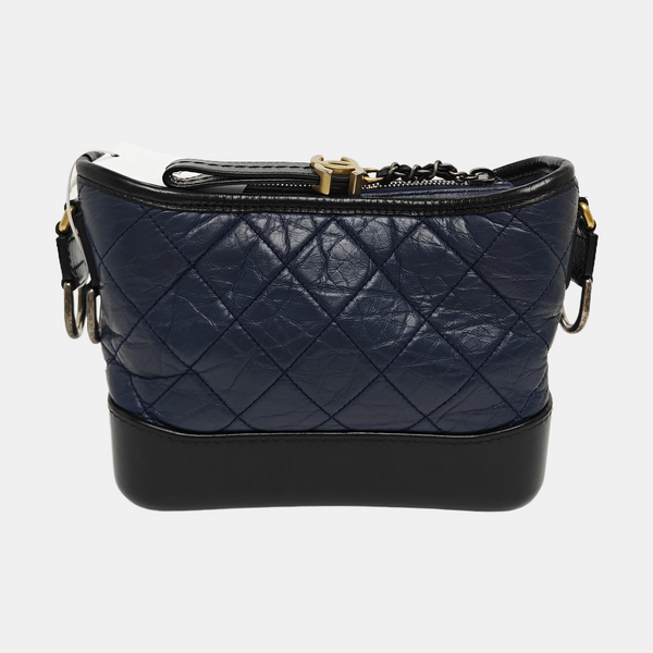 Authenticated pre-owned GABRIELLE Quilted Calfskin Blue - Shoulder Bag at Looply