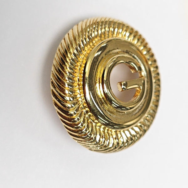 Metal Gold Clip On Earrings