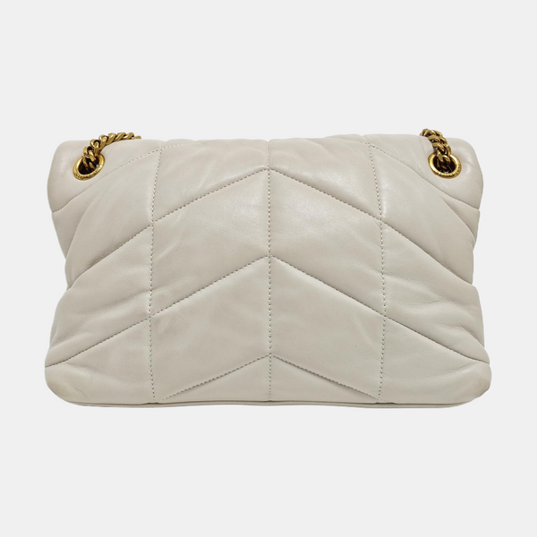 PUFFER Small Quilted Lambskin Gray