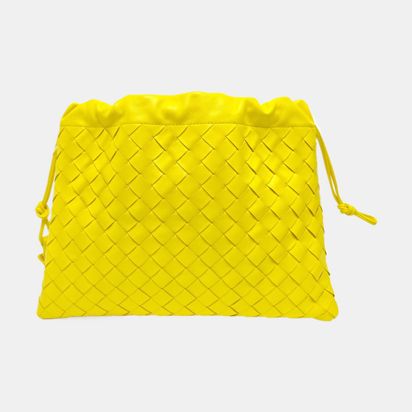 The Pouch Large Calfskin Yellow