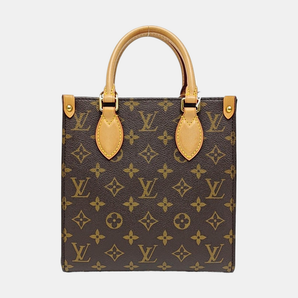 SAC PLAT BB Monogram Coated Canvas Brown