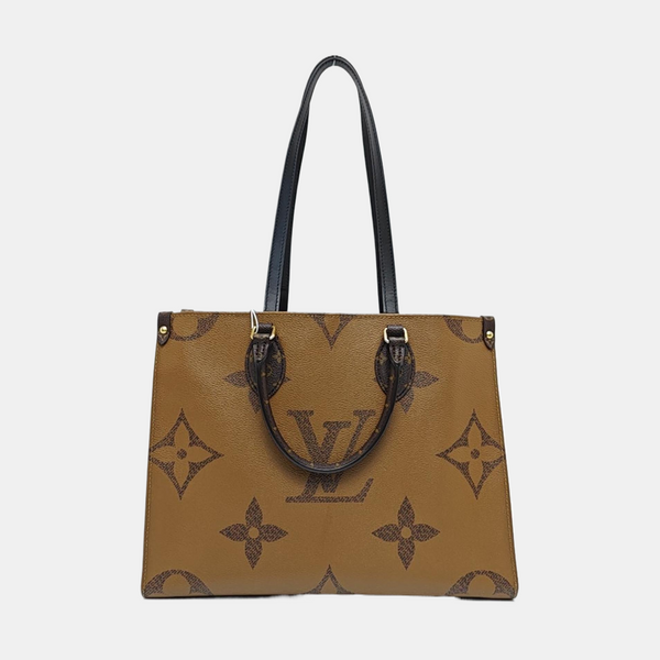 ONTHEGO MM Monogram Coated Canvas Brown