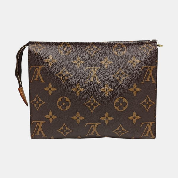 TOILET POCKET 19 Monogram Coated Canvas Brown