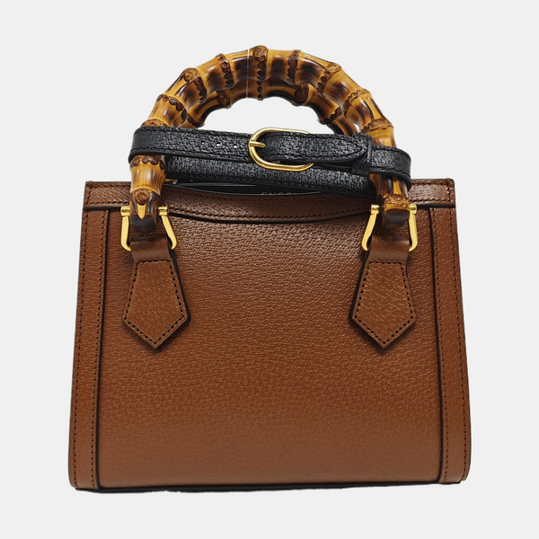 Diana Mini Calfskin Brown