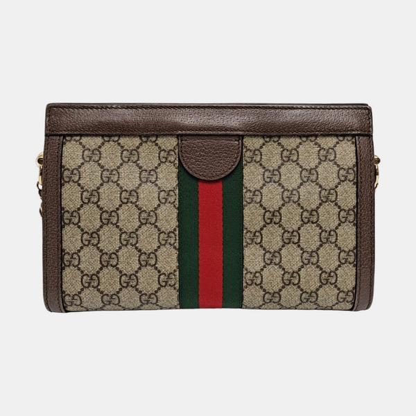 Authenticated pre-owned Ophidia Small Monogram Coated Canvas Beige - Shoulder Bag at Looply