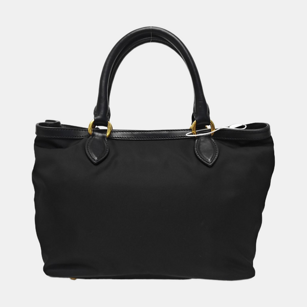 Nylon Shoulder Bag Black