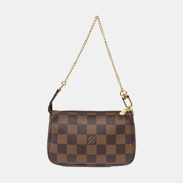 ACCESSOIRES Mini Damier Ebene Coated Canvas Brown