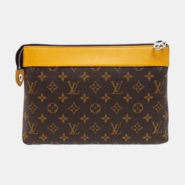 DAILY Monogram Coated Canvas Brown