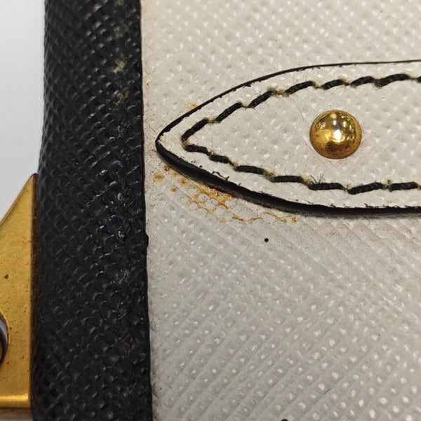 Leather Bag Charm White