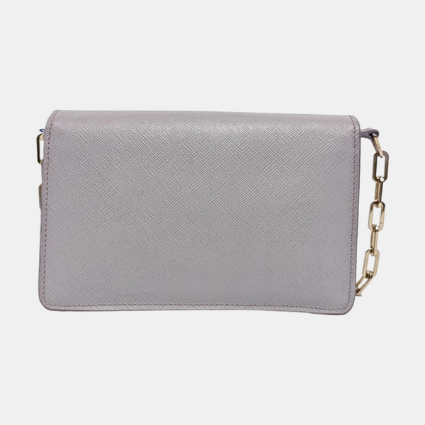 Fold Wallet Leather Purple