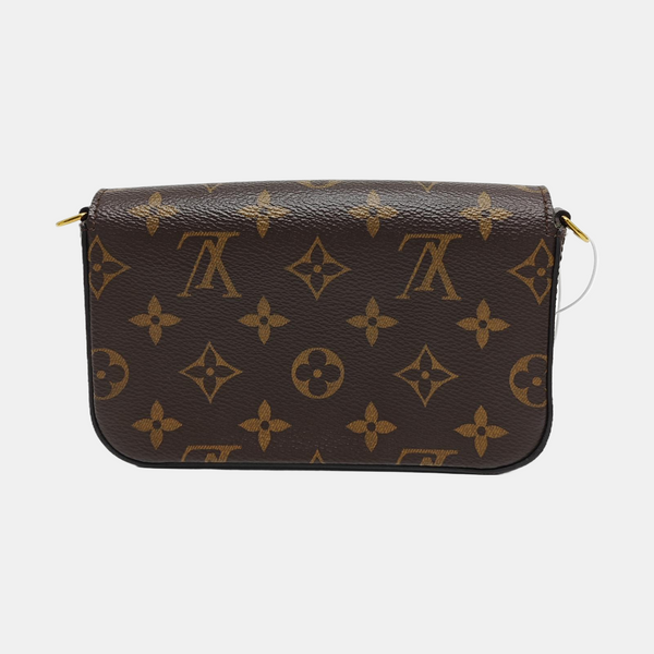 FÉLICIE Monogram Lona Revestida Marrón