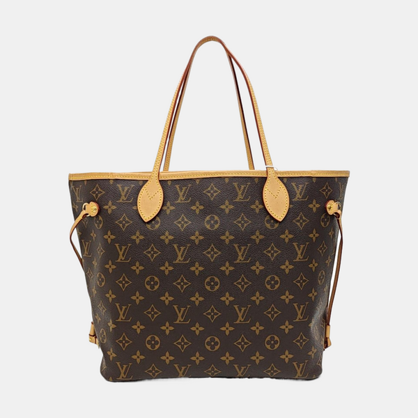 NEVERFULL MM Monogram Coated Canvas Brown