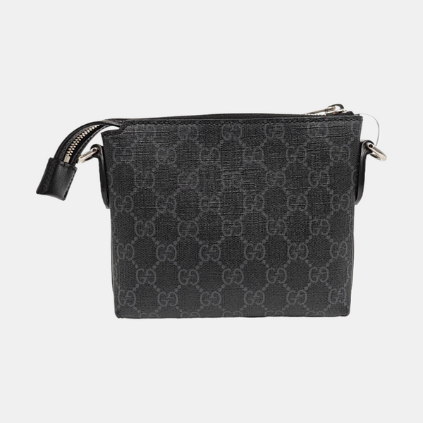 GG Supreme Monogram Coated Canvas Black
